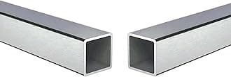 Stainless Steel Square Tubing Tube 25mm x 25mm x 2mm x 200mm, 1" x 1" x 2/25" x 7.87" Long, 2 Pack 304 SS Square Tubings 2mm Thickness Polished Finished from Bopaodao