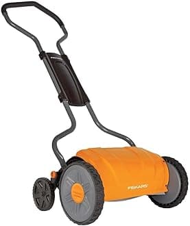 Fiskars 17 Inch Staysharp Push Reel Lawn Mower (6208)