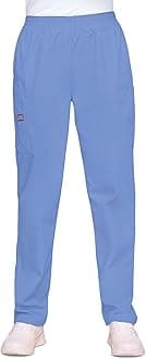 Scrubs for Women Cargo Pant Natural Rise Tapered Pull-On Bottom with 4 Pockets , Fade Resistant Fabric - 4200