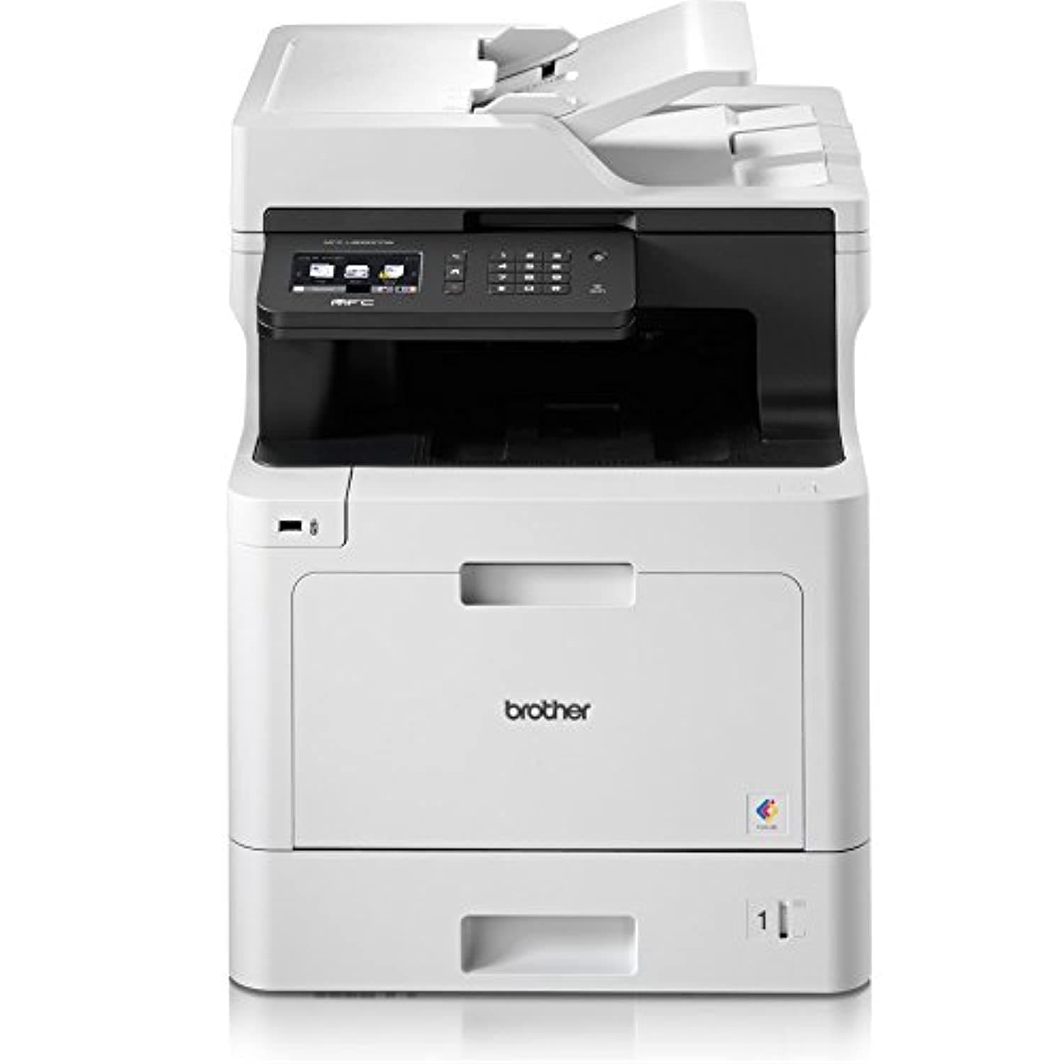 Brother MFC-L8690CDW A4 Colour Laser Printer, Wireless, PC Connected and Network, Print, Copy, Scan, Fax and 2 Sided Printing