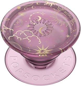 Adhesive Phone Grip, Holder, Phone Stand, Celestial - Celestial Mauve