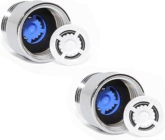 LOWENERGIE Pack of 2 Shower Hose Flow Regulator Restrictor Water & Energy Saving 6 & 8 Litre per min