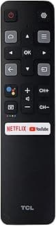 TCL Original Remote Control (RC802V FNR2) for Select TCL TVs - Black (Renewed)