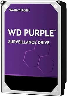 Purple 8TB Surveillance 3.5 Inch SATA 6 Gb/s Hard Disk Drive with Allframe 4K Technology - 360TB/yr, 256MB Cache 7200rpm - WD82PURZ