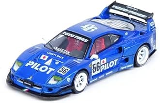 LBWK (Liberty Walk) F40#56 Blue Tokyo Auto Salon 2024" 1/64 Diecast Model Car IN64-LBWKF40-TAS24