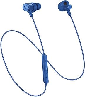 SoundPEATS Q30 HD+ Bluetooth Earphones with Mic, Wireless Earbuds Magnetic IPX6 Running Headphones, APTX-HD, cVc Noise Cancellation, 10mm Drivers, Super Bass, Lightweight, 12 Hrs Play Time Blue