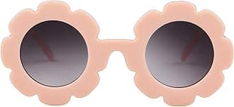 ADE WU Sunglasses for Kids Round Flower Cute Glasses UV 400 Protection Children Girl Boy Gifts