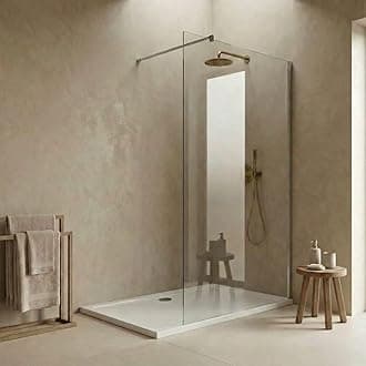 Durovin Bathrooms 800mm Walkin Shower Screen 2000 mm high - 8mm Safety Clear Glass - Wetroom Shower Enclosure