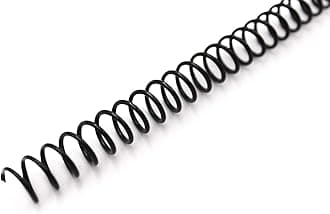 Binditek200 Pack Plastic Spiral Binding Coils, 10mm(3/8") Binding Spirals, 75 Sheet Capacity, 4:1 Pitch, Black Binding Spines, 48Loops for Letter Size, for Students and Coworkers