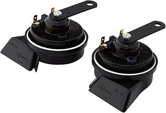 [Made by HELLA/Heller in Germany] Black Twin Tone Horn Black Twin Tone Horn; Color: Matte Black; Contents: Treble + Bass, 2p Set, Compatible with Vehicle Inspection *HELLA/Heller is a trusted manufacturer that supplies genuine (OEM) parts to European car manufacturers such as BENZ and BMW