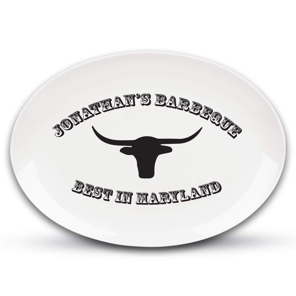 Personalized Name and Location BBQ Platter