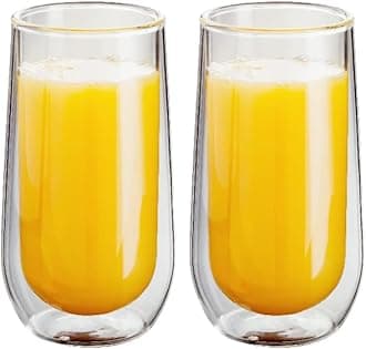 Double Walled Cocktail Highball Glasses