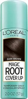 L'Oreal Paris Magic Root Cover Up Gray Concealer Spray (Dark Brown,2oz)