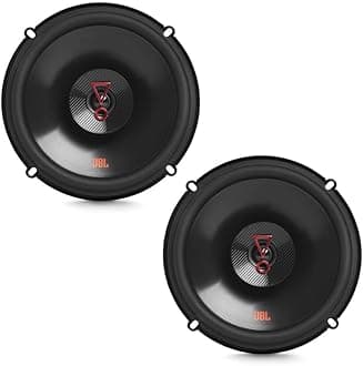 Stage3 627FHI - 450W Max 6"(16Cm), 2 Way Coaxial Speakers, Plus One Woofer Cone, Edge Driven Dome Tweeters, Vented Basket Frame Design, Delivers High Output and Deep Bass Peformance., Black