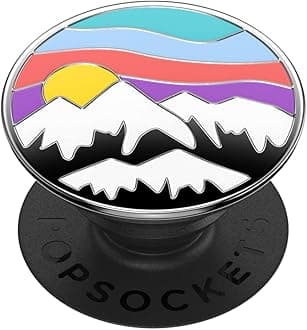 PopSockets Adhesive Phone Grip, Holder, Phone Stand, Enamel - Altitude Adjustment