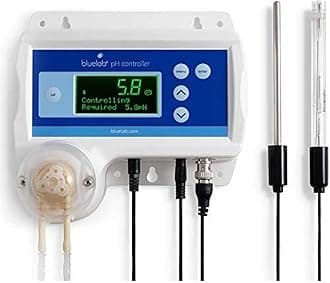 BluelabCONTPH pH Controller with Monitoring and Dosing in Water Digital Meter for Hydroponic System and Indoor Plant Grow with Easy Calibration, 1, White