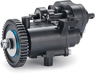 RCLIONS CNC Aluminum Metal Transmission Case Gearbox with Steel Gear for TRX4 T4 1/10th RC Crawler Car