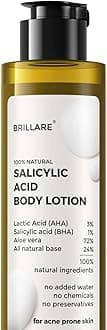Brillare Salicylic Acid Body Lotion for Clear & Purified Skin | AHA BHA Lotion for Acne Prone Skin | Moisturizer Body Lotion for Dry Skin