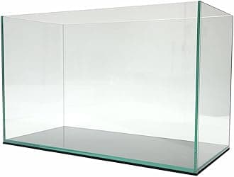 Lifegard Aquatics 15 Gallon Rimless Aquarium, Clear Glass, Ultra Clear Sealant Fish Tank, 5mm Thick with Dense Leveling Mat for Freshwater/Marine, Home or Office Decor (23.22"x11.02"x13.38")