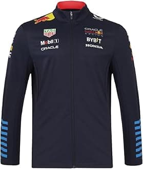 Red Bull Oracle Racing - Replica Softshell Jacket - Water-Repellent, Logos via Heat Transfer - Unisex - Size XS - Blue/Red
