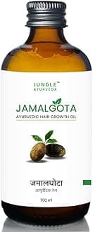 Jamalgota Hair Growth Oil For Women & Men|Promotes New Hair Growth & Strengthens Hair|Nourishes Scalp & Controls Hair Fall|With Amla,Yastimadhu,Camphor Coconut And Bhringraj Oil,100 ml