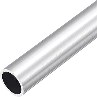 DMiotech (27mm OD x 21mm ID) 6063 Aluminum Round Tube 300mm Length Industry Metal Tubing for Machinery Frame Construction DIY Projects