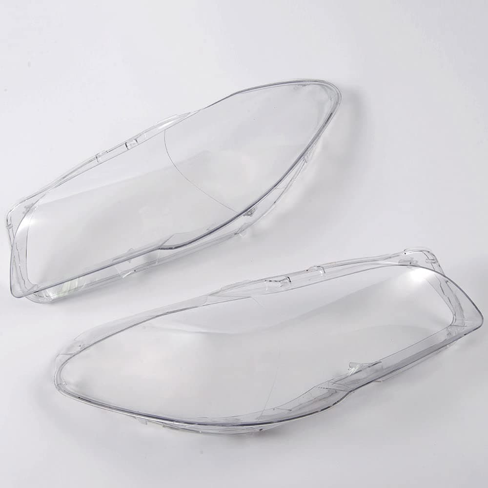 Left & Right Side Headlight Clear Lens Cover Replacement Lampshade Shell Compatible For BMW F10 F18 5-Series 520i 523i 525i 530i 535i 2010 2011 2012 2013 2014