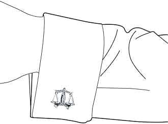 Attorney Legal Judge Lawyer Scales Of Justice Libra Shirt Cufflinks For Men Executive Gift Oxidized .925 Sterling Silver Bullet Hinge Back