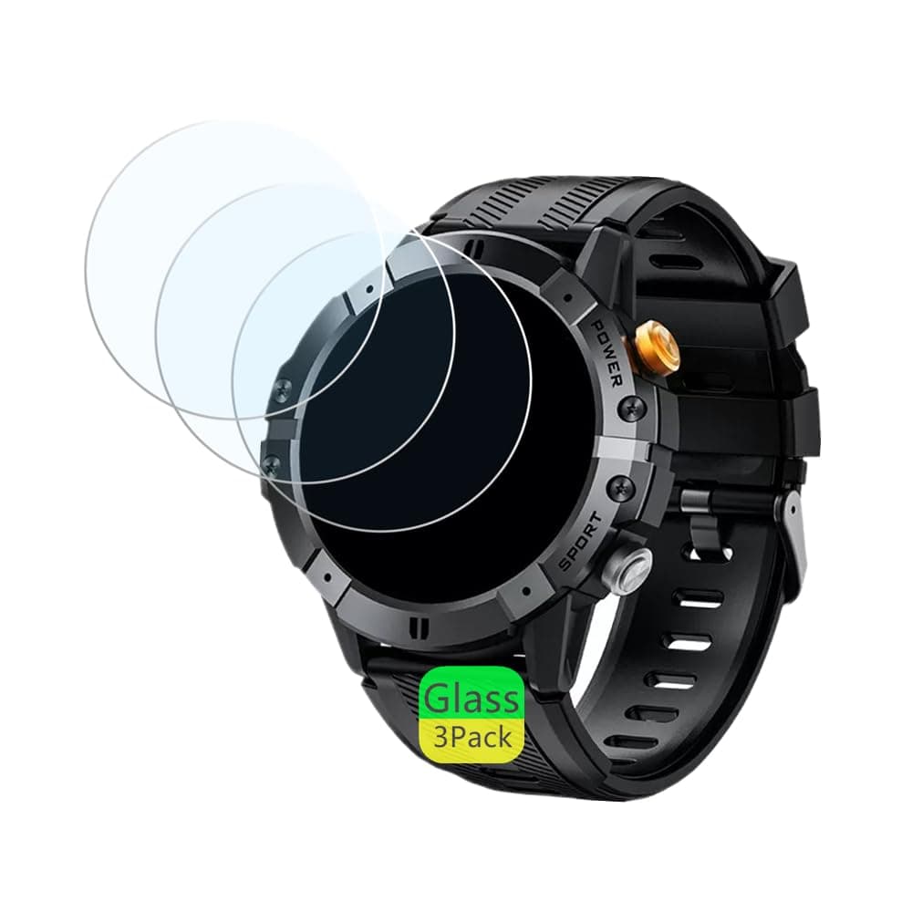 Screen Protector Compatible for DEKELIFE AK57 Smart Watch 1.52" (3Pack) Tempered Glass Film Compatible for Jdcrsj, Bvlrksc S66 Smart Watch