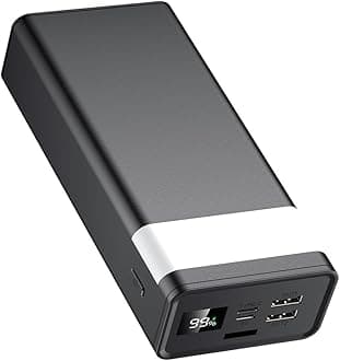 50000mAh Power Bank ,22.5W Fast Charging Portable Charger ,USB-C Battery bank , Flashlight and LED Display，3Outputs & 2 Inputs Huge Capacity External Battery Pack for iPhone15/14/13/12, Samsung, iPad