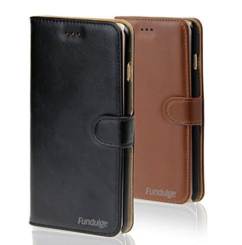 [Black] Apple Iphone 6 6S 7 Wallet Case, Premium Leather, Ultra Slim, Protective Folio Style with Stand. Best for Men, Women, Girls and Executives. Best Warranty!