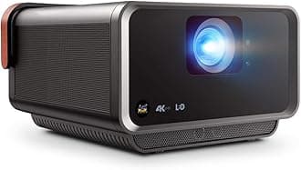 ViewSonic X10-4KE 4K UHD Projector with 1000 ANSI Lumens, Shorter Throw, Harman Kardon Speakers, HDMI, USB C, 125% Rec 709, and Frame Interpolation Technology for Home Theater