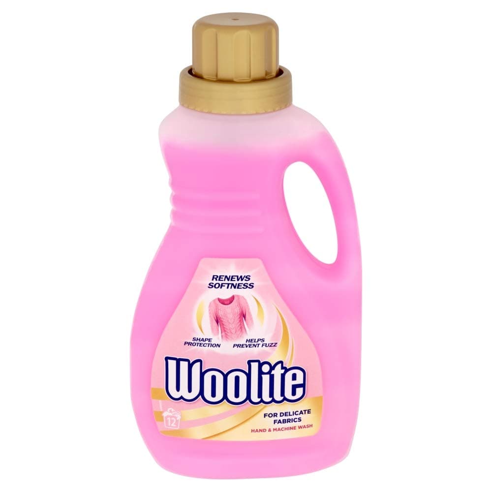 Woolite Laundry Detergent Liquid for Delicates Hand and Machine Wash 12 Washes, 750ml