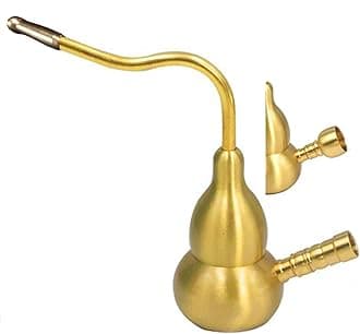 BETEAM Portable Hookahs Mini Hookah Set Brass Shisha Gourd Bongs Water Pipe for Smoker Father Boyfriend Gifts -01 Brass filter