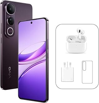 vivo V50 Lite 5G (Phantom Black, 12GB RAM, 256GB) | 120Hz AMOLED Display | 32MP Selfie Camera | 6500mAH | IP64 | V-Premier Earbuds Pro, 24M Warranty, 400Days Screen Replacement – Middle East Version