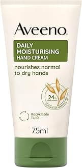 Daily Moisturising Hand Cream, With Nourishing Oat, Suitable For Sensitive Skin, 24-Hour Moisturisation, Protects Hands from Dryness, Unscented Non-Greasy and Fast Absorbing Formula, 75ml