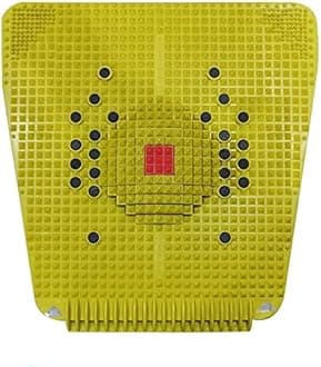 ACi SUPERMAT 2000 with Acupressure Magnets and Pyramids for Pain Relief and Total Health Mat (Yellow)