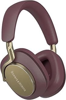 Px8 Flagship Noise Cancelling Wireless Over-Ear Headphones with Bluetooth 5.0 & Quick Charge, 30 Hours of High-Resolution Playback and Built-In Microphone - Royal Burgundy