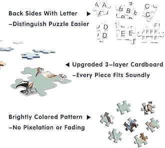 Bird Puzzle for Adults 1000 Pieces and Up, Backyard Birding Puzzle Collects 47 Backyard Birds of North America, Birds Theme Jigsaw Puzzles for Bird Lover