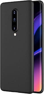 KRL Mobile Back Cover Case for OnePlus 8 (Silicone Case|CameraProtection|Black RL-0209)