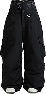 - Men Women Baggy Snowboard Pants Ski Snow Pants Insulated Waterproof Winter Outdoor Loose Fit