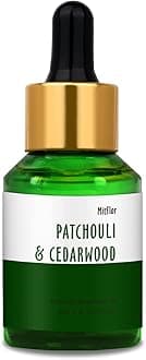 Patchouli & Cedarwood Fragrance Oil, MitFlor Single Scented Oil, Premium Grade Fragrance Oil for Soap & Candle Making, Large Size Aromatherapy Oil, Woody and Forest Scent, Home Fragrance, 30ml