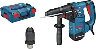 GBH 3-28 DFR Hammer Drill (Including Machine Cloth, Quick Change Chuck 13 mm, SDS Plus Chuck, Additional Handle, Grease Tube, Craft Case)