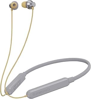 Jumbo LITE with 70 Hours Backup, Bluetooth v5.2 Wireless in Ear Neckband, Fast Charging, ENC Calling, Gaming Mode (Upto 50ms), Voice Assistant, Dual Pairing, Splash Proof, and Type C (Grey)