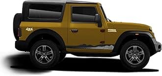 Explorer Edition Decal Made for Mahindra Thar | Side Decals | Colour - Blazing Bronze | Size - 15.5 x 7 cm