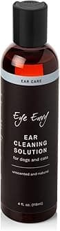Ear Cleaning Solution for Dogs and Cats. Made in the USA. Safe, All-Natural Dog Ear Cleaner. Prevents Dog Yeast Ear Infections. Removes Dirt, Debris, and Wax buildup. Unscented. 4 fl. oz.