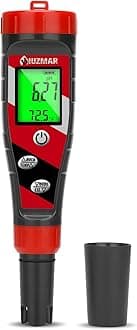 UIUZMAR Digital pH Meter pH TDS EC Meter for Hydroponic Solution pH and EC Meter with LCD Display TDS Water Tester pH PPM Meter for DWC Setup Aeroponic