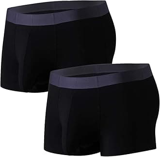 Men's Trunks Underwear Breathable Modal Trunks Underwear Tagless Boxer Briefs Separate Pouch