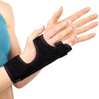 Ulnar Gutter Splint - Metacarpal Boxer Finger Fracture Treatment Brace for Broken, Jammed Pain Relief, Pinky and Ring Trigger, Mallet Finger Right or Left Hand Immobilization Support (S)