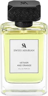 Swiss Arabian Vetiver and Orange for Women - Sophisticated Womens Perfume - Woody Spicy Fragrance with Orange, Pepper, and Vetiver - 3.4 oz